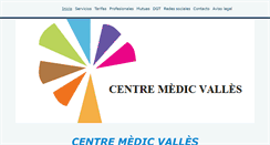 Desktop Screenshot of centremedicvalles.com